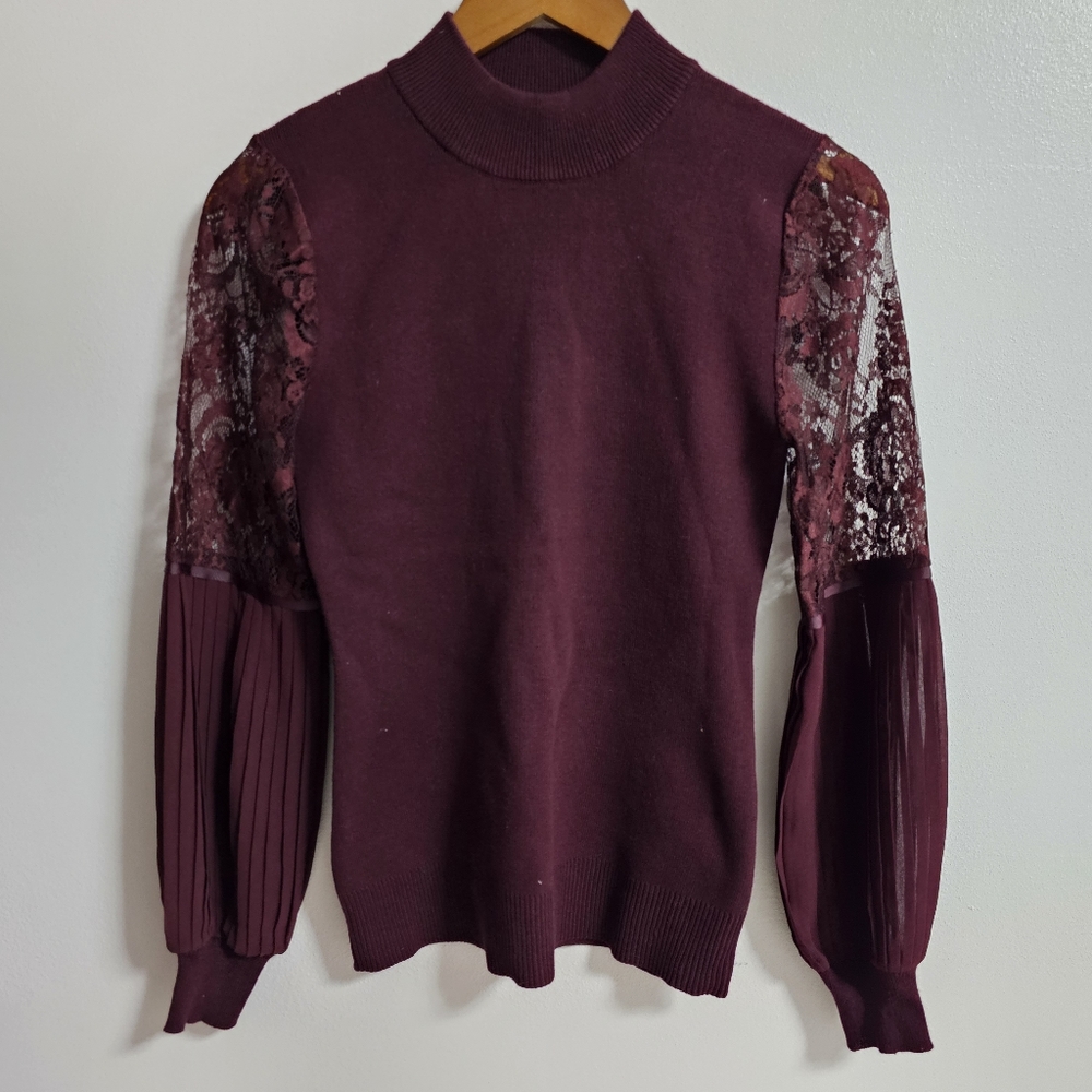 BELLDINI Lacey Chiffon Long Sleeve